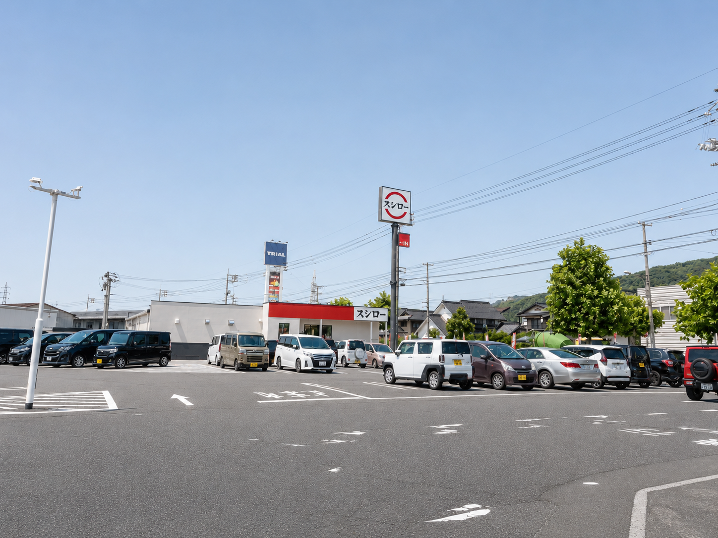 大型駐車場でストレスなし